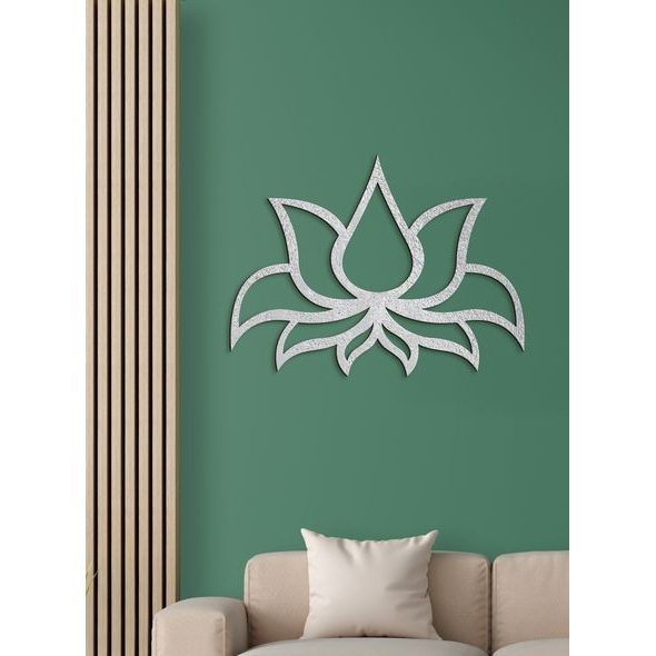 Dřevěný obraz Lotosový květ