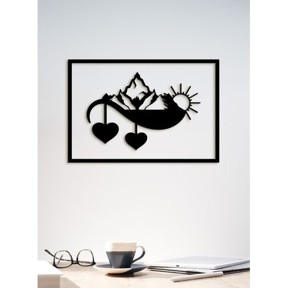 Dřevěný nástěnný obraz Západ slunce