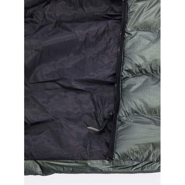 Pánska prešívaná vesta čierno-zelená