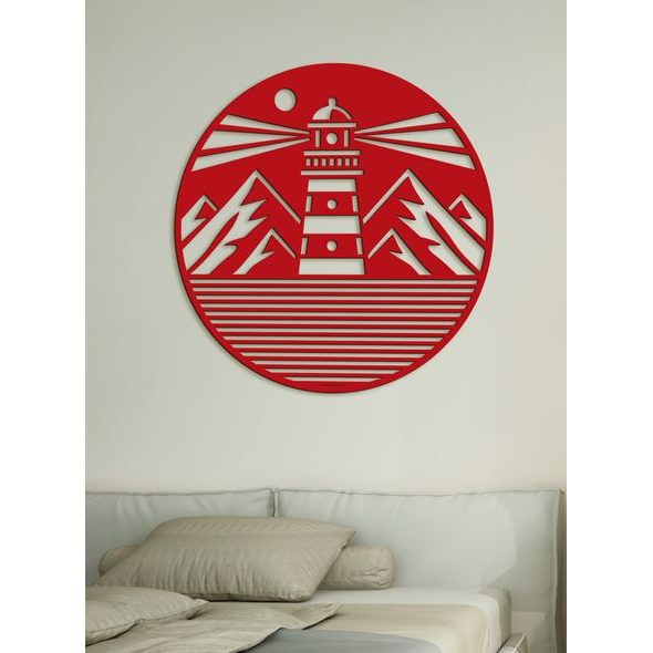 Dřevěný nástěnný obraz MAJÁK