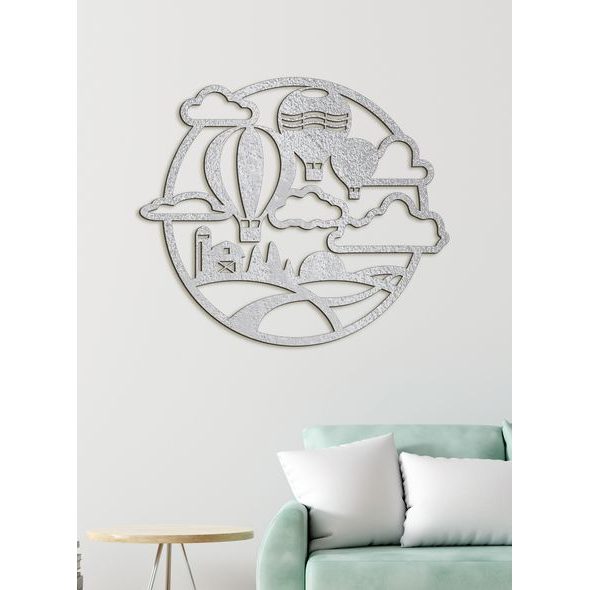 Dřevěný nástěnný obraz Balon Flight