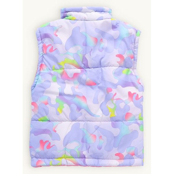 Dětská prošívaná vesta MASKÁČ fialová