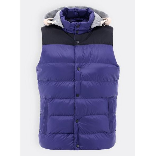 Pánská prošívaná vesta tmavě modrá