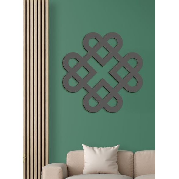 Drevená dekorácia Srdcia z keltského uzla