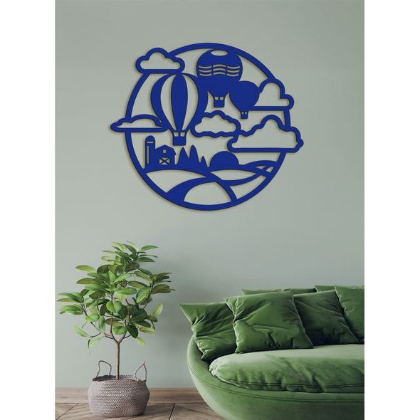 Dřevěný nástěnný obraz Balon Flight