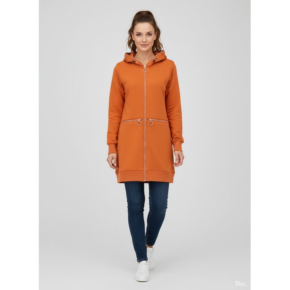 TEHLOVÁ DLHÁ DÁMSKA MIKINA