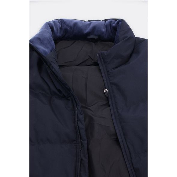 Pánská prošívaná vesta tmavě modrá