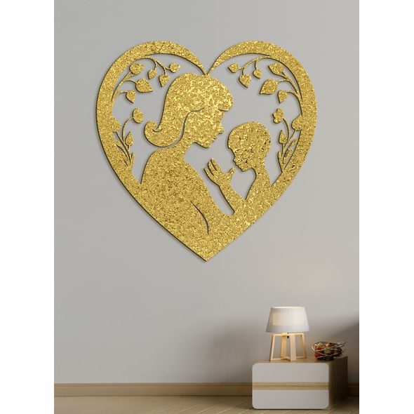 Dřevěný obraz Matka a dítě