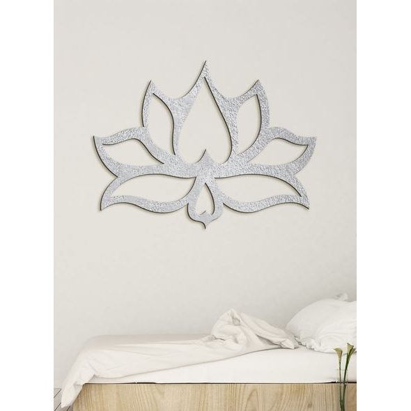 Dřevěný nástěnný obraz Flower LOTOS