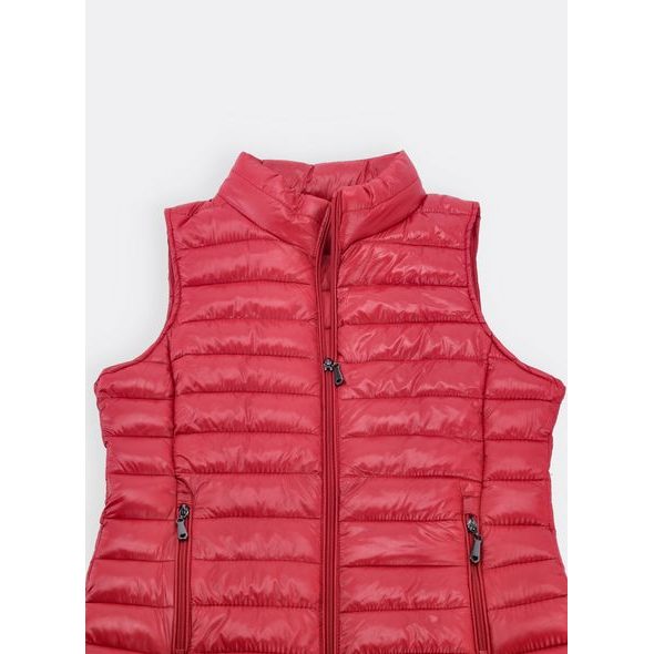 Dámská prošívaná vesta červená