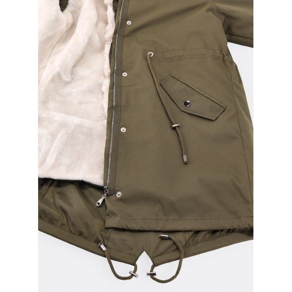 Dámska prechodno-zimná bunda olivová