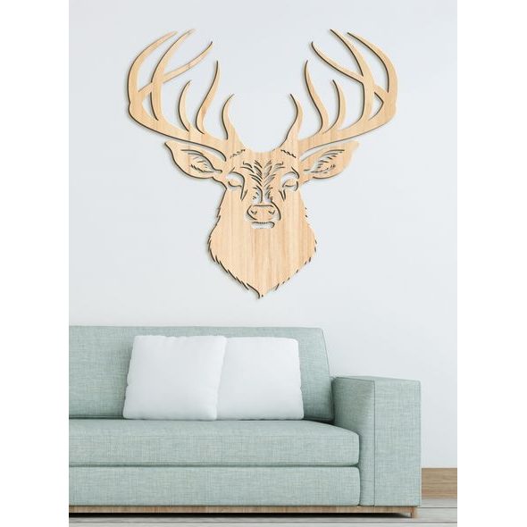 Dřevěný obrázek jelena