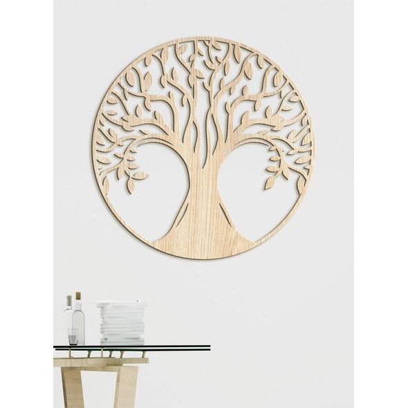 Dřevěný obrázek stromu života