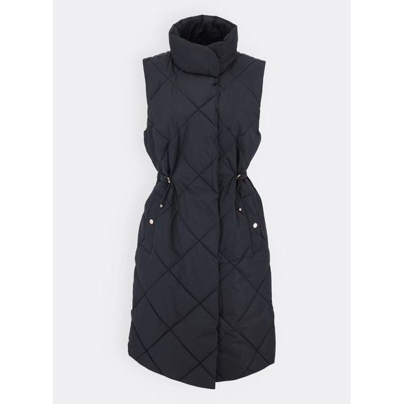 Dámská elegantní prošívaná vesta černá