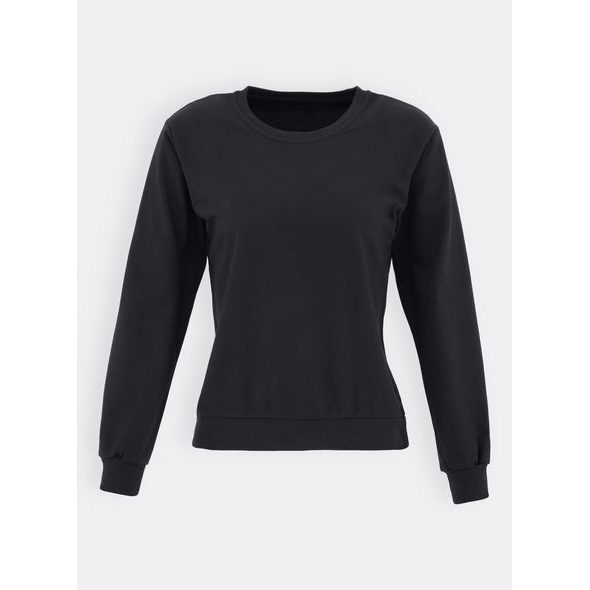 DÁMSKA MIKINA BEZ KAPUCNE ČIERNA