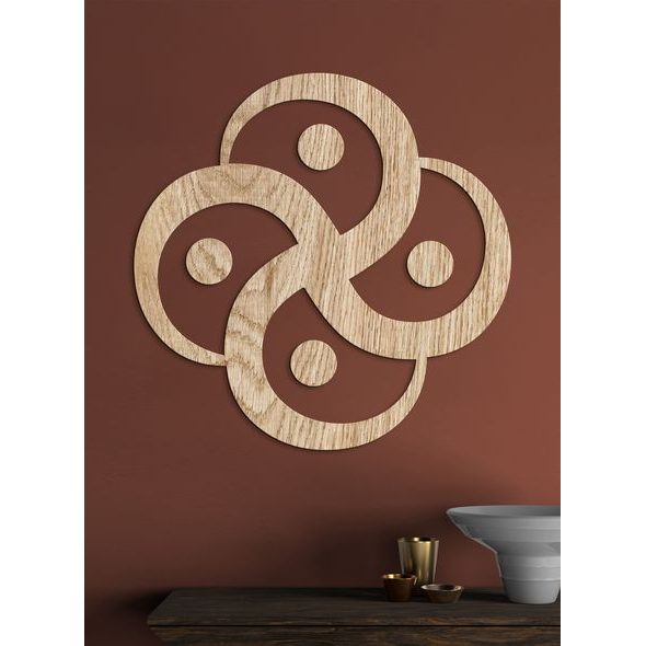 Dřevěné dekorace Čtyři prvky