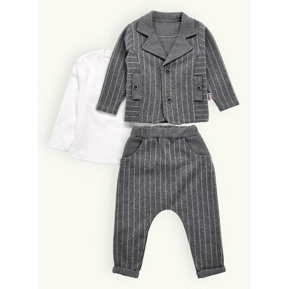 Dětská souprava OBLEK šedá