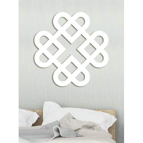 Drevená dekorácia Srdcia z keltského uzla