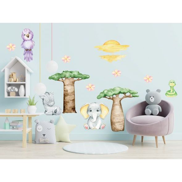 Západ slunce na safari