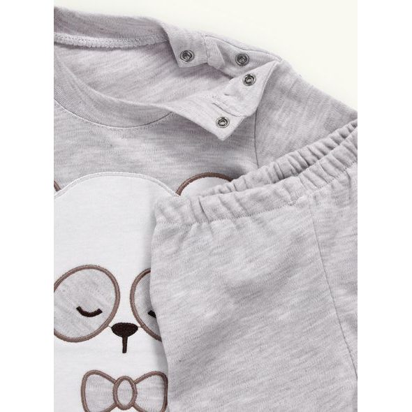 Kojenecké teplákové pyžamo SPÍCÍ MACO šedé