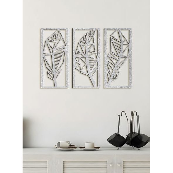 Třídílný obraz 3D listu