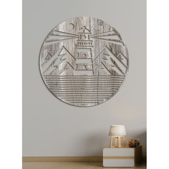 Dřevěný nástěnný obraz MAJÁK