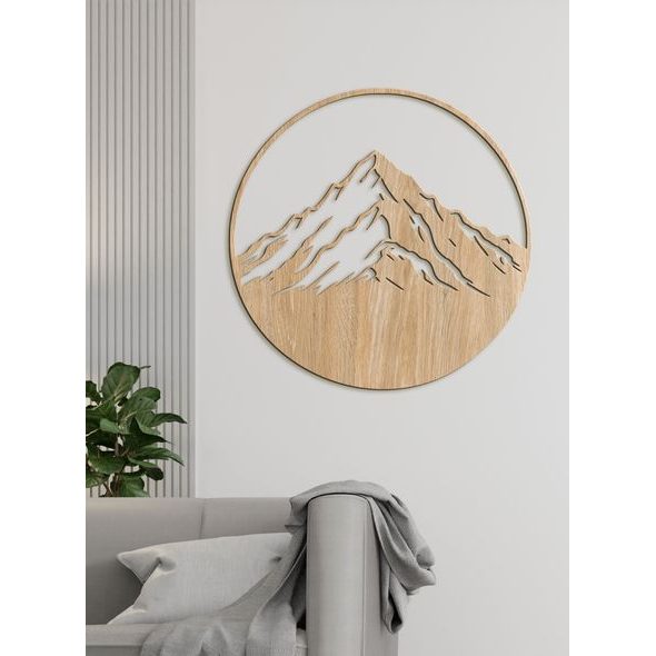 Dřevěný obraz Horská majestátnost