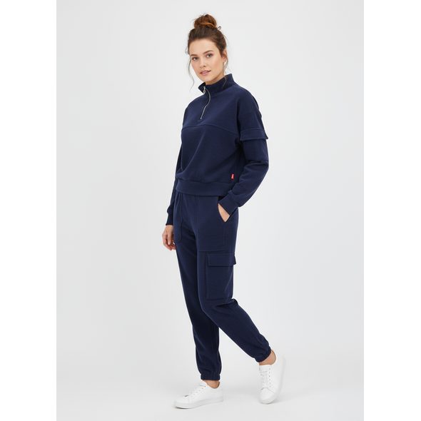 DÁMSKA TEPLÁKOVÁ SÚPRAVA TMAVOMODRÁ