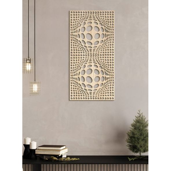 Drevený obraz na stenu 3D ilúzia