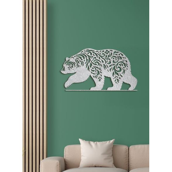 Drevený obraz Medveď