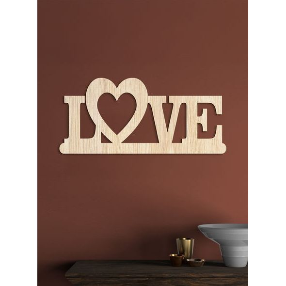 Drevený nápis "LOVE"