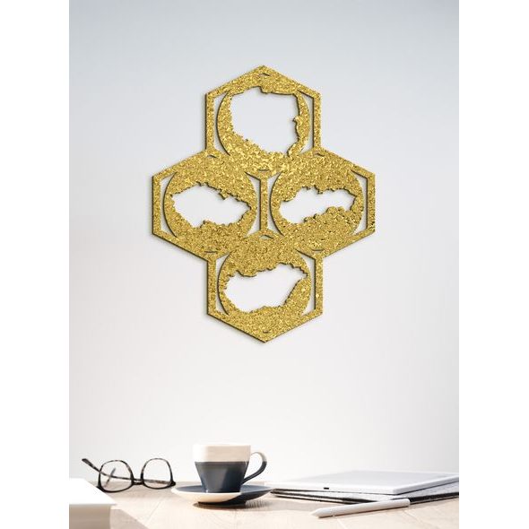 Dřevěný nástěnný obraz Mapy