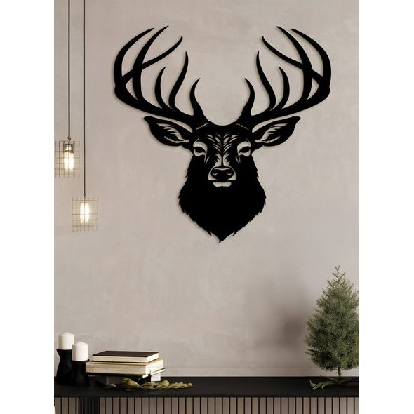 Dřevěný obrázek jelena