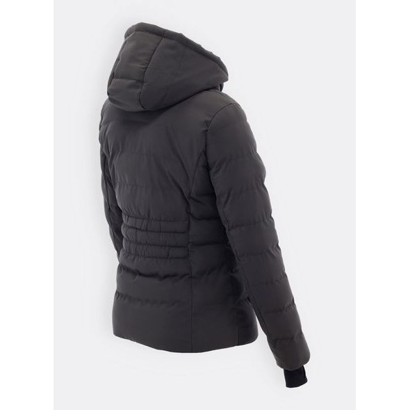 Dámská prošívaná bunda tmavě zelená