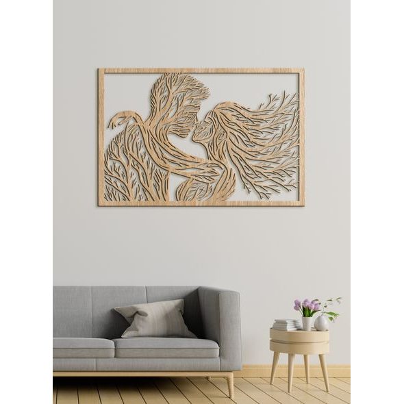 Romantický dřevěný obrázek BOZK