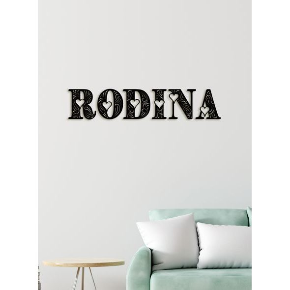 Drevený nápis RODINA