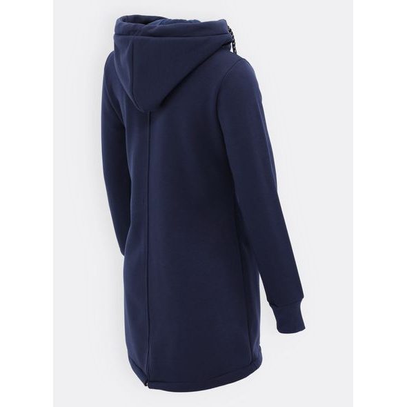 Dlouhá dámská tmavě modrá mikina
