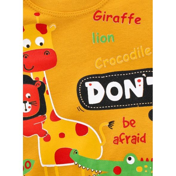 Kojenecká souprava VESELÉ SAFARI žlutá