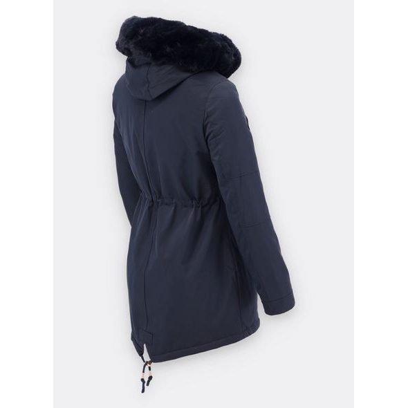 Dámska zimná bunda tmavomodrá