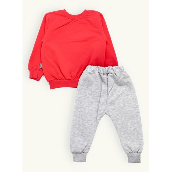 Detská súprava JAHODKA červeno-sivá