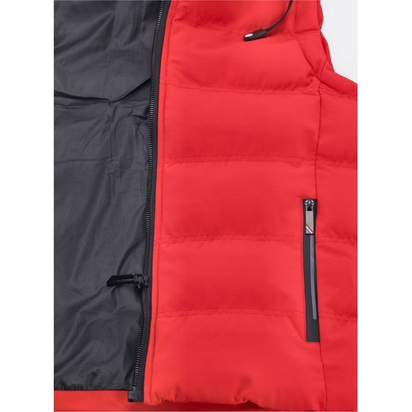 Pánska prešívaná vesta červená