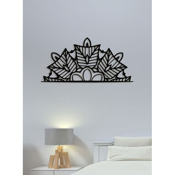 DŘEVĚNÁ MANDALA PŮLKRUH OZDOBA