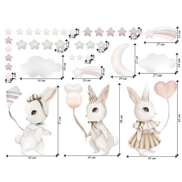 Létající zajíčci s balónky