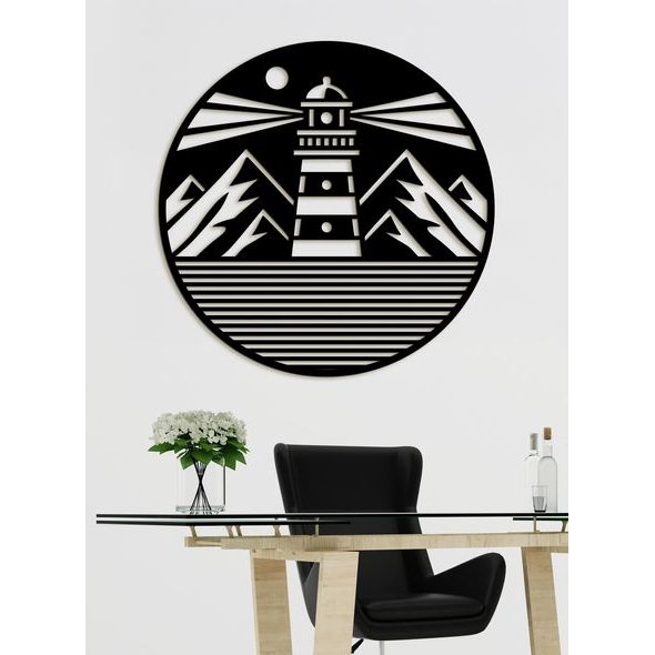 Dřevěný nástěnný obraz MAJÁK