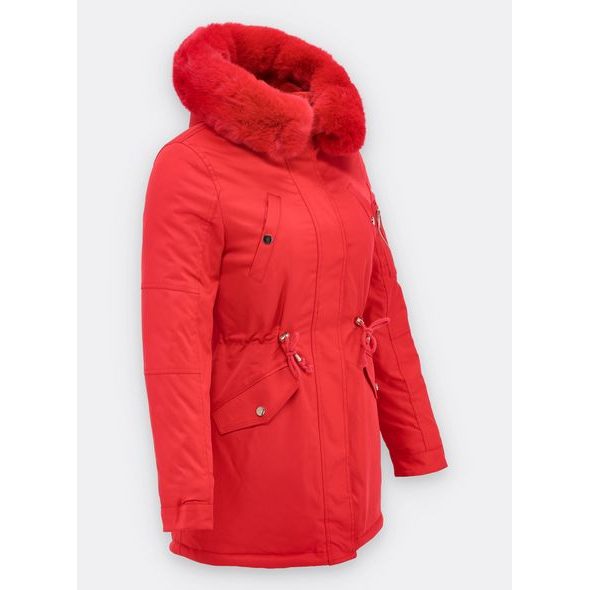 Dámska zimná bunda červená