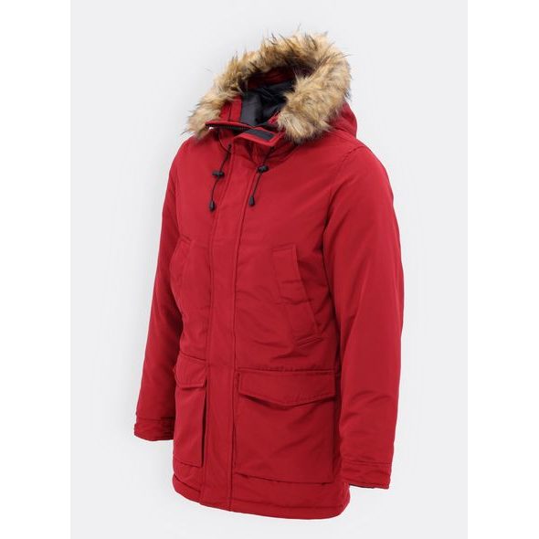 Pánská zimní bunda vínová