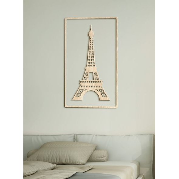 Dřevěný obrázek Eiffelovy věže