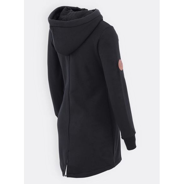 Dlouhá dámská černá mikina
