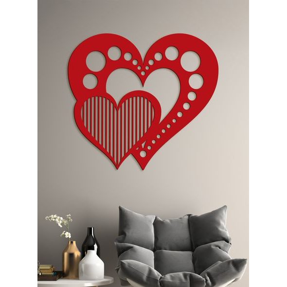 Dřevěný nástěnný obraz Srdce