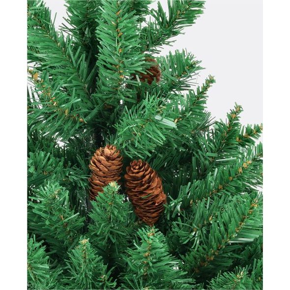 Umělý vánoční stromek Smrk Elegant s šiškami